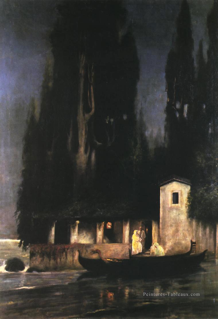 Départ d’une île la nuit Roman Grec Polonais Henryk Siemiradzki Peintures à l'huile